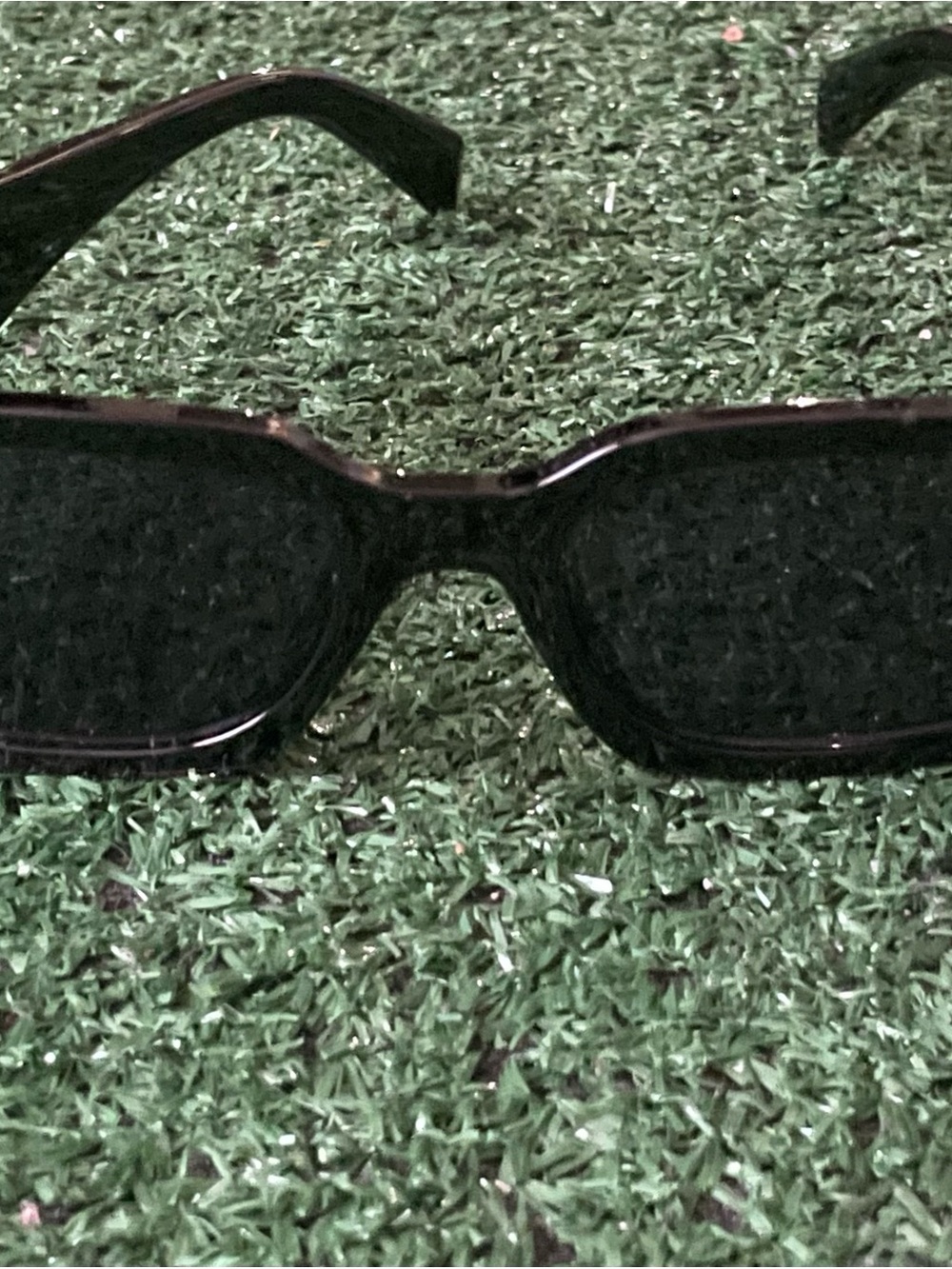 Prada Black Rectangular Sunglasses - Picture 2 of 4